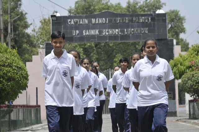Girls at UP Sainik School
