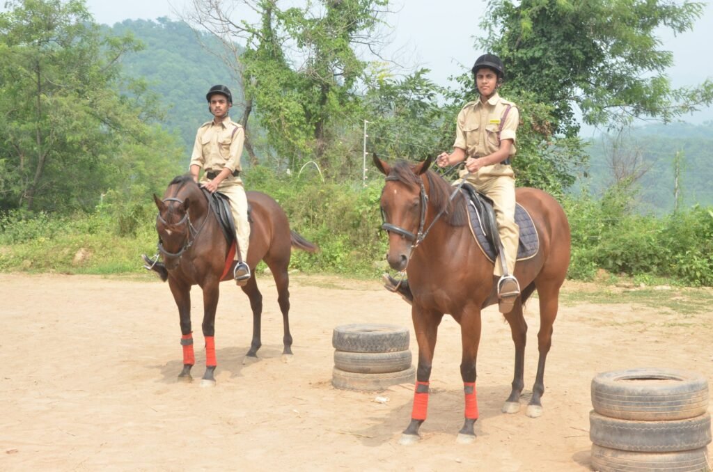 Raj Luxmi Samvid Gurukulam horse riding