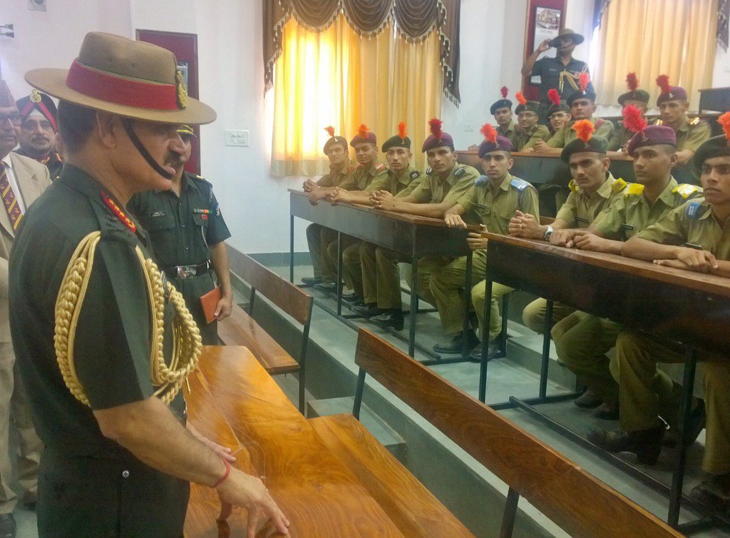 Sainik School Chittorgarh Cadets with General