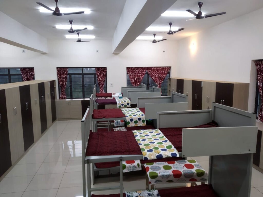 The Vikasa Sainik School Hostel room