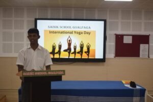 Sainik School Yoga Day 3