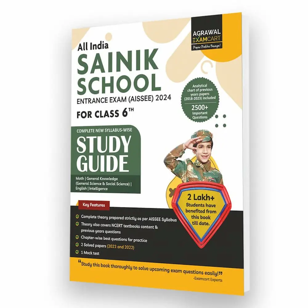 Examcart (AISSEE) Sainik School Class 6 Guide Book cover