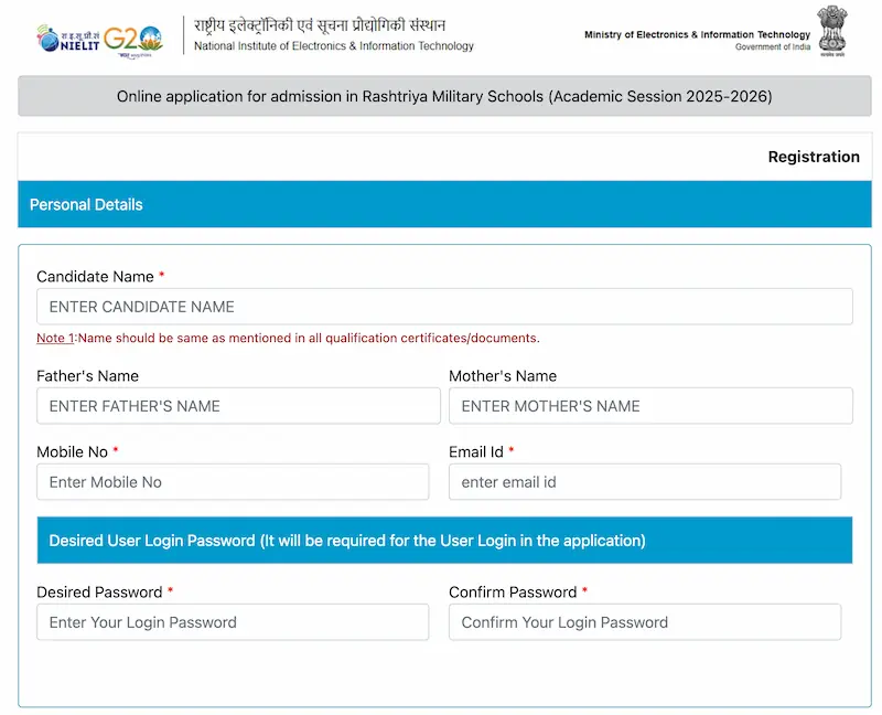 RMS Online application form 2024